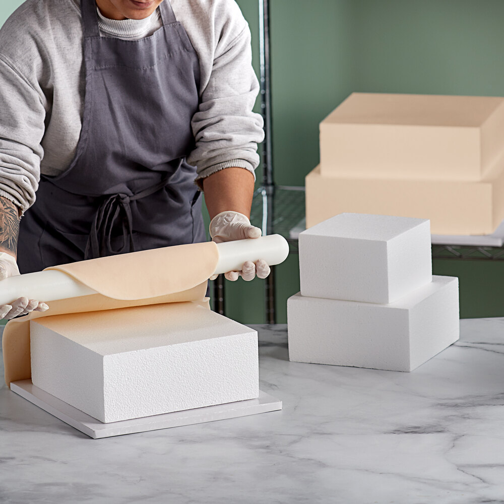 4" Foam 5Piece Square Cake Dummy Kit