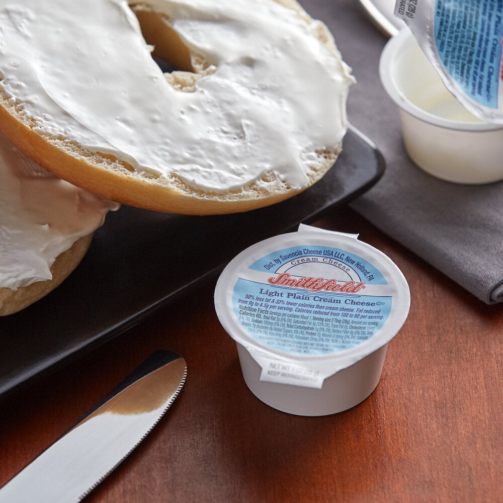 Smithfield Light Cream Cheese Packets (1 Oz. Cups - 100/Case)