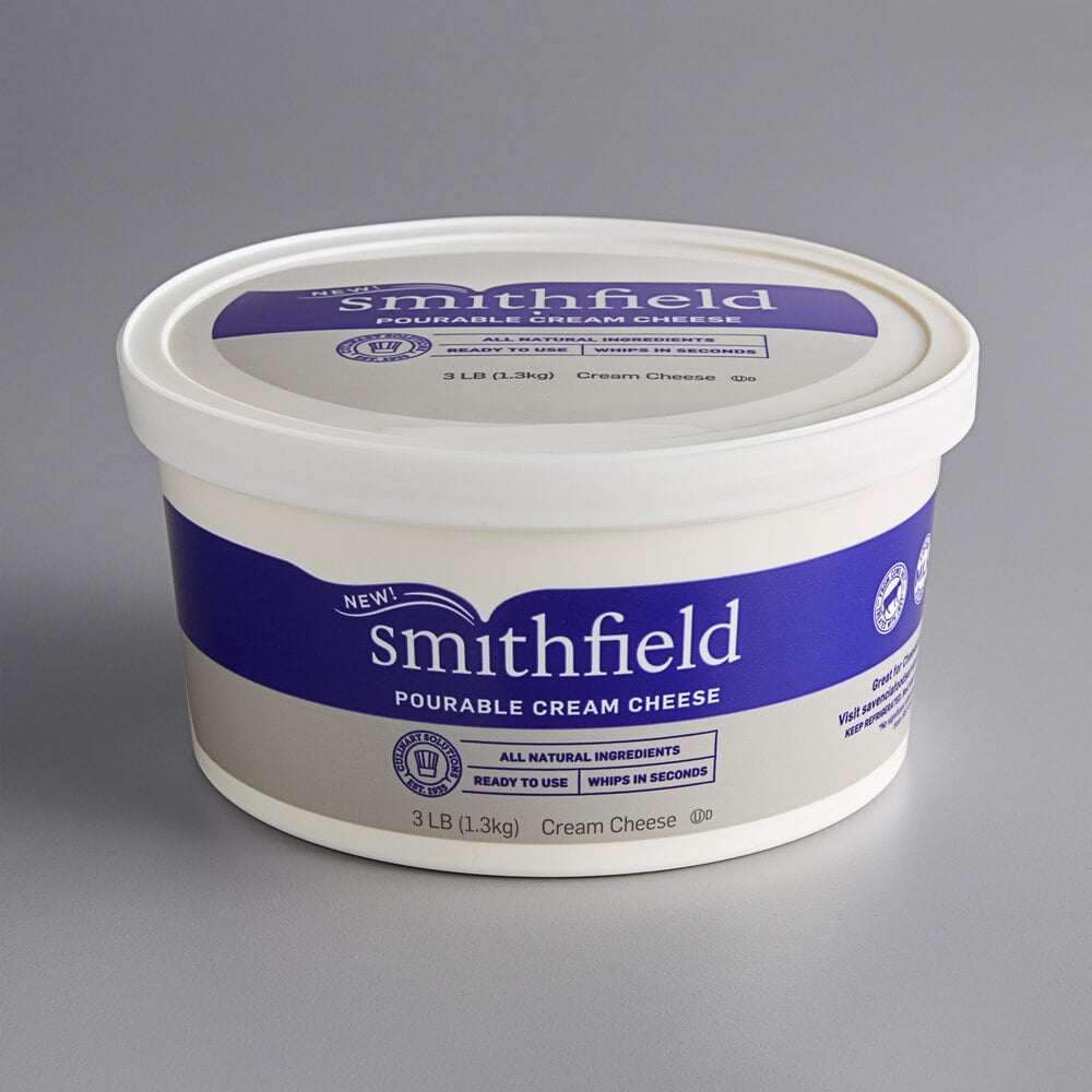 Smithfield Pourable Cream Cheese (Bulk 3 Lb. Tubs - 2/Case)