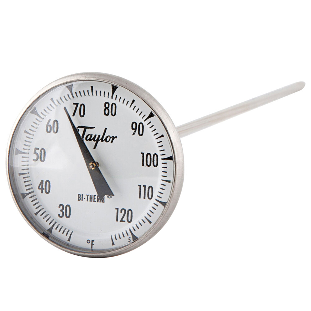 Taylor 6212J 8" Superior Grade Instant Read Probe Dial Thermometer 25