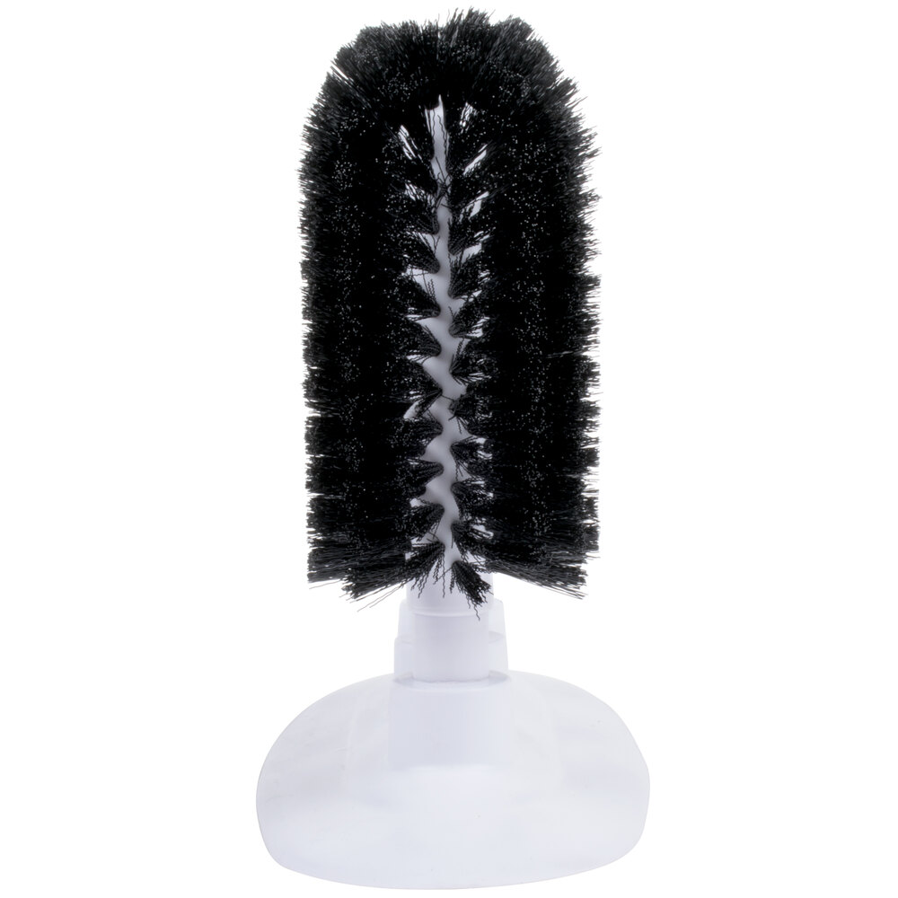 8" Manual Triple Bar Glass Washer With Black Bristle Brushes