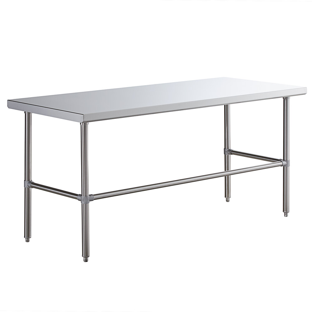 Regency 30" x 72" 14Gauge 304 Stainless Steel Commercial Open Base