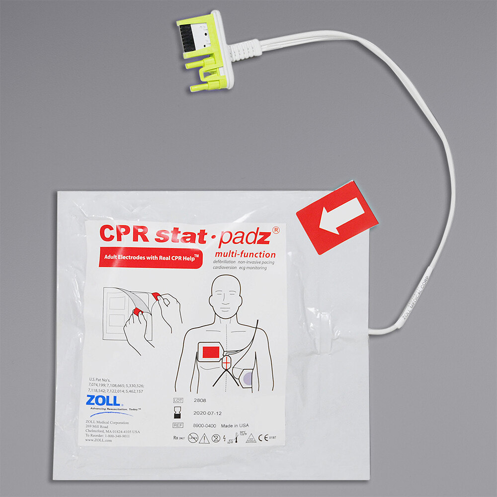 Zoll 89000400 Adult CPRStatPadz Electrode Pad Set for AED Plus and