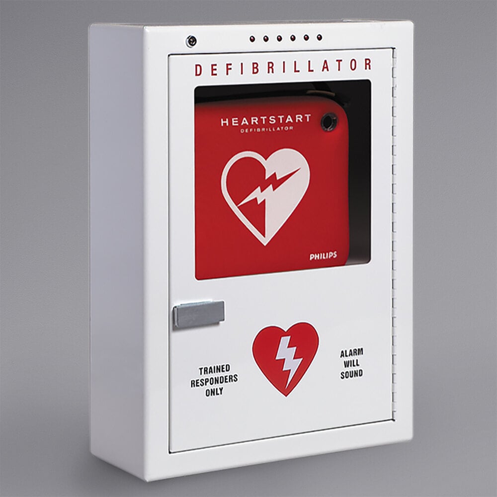 Philips Pfe D Surface Mount Aed Cabinet With Strobe And Alarm