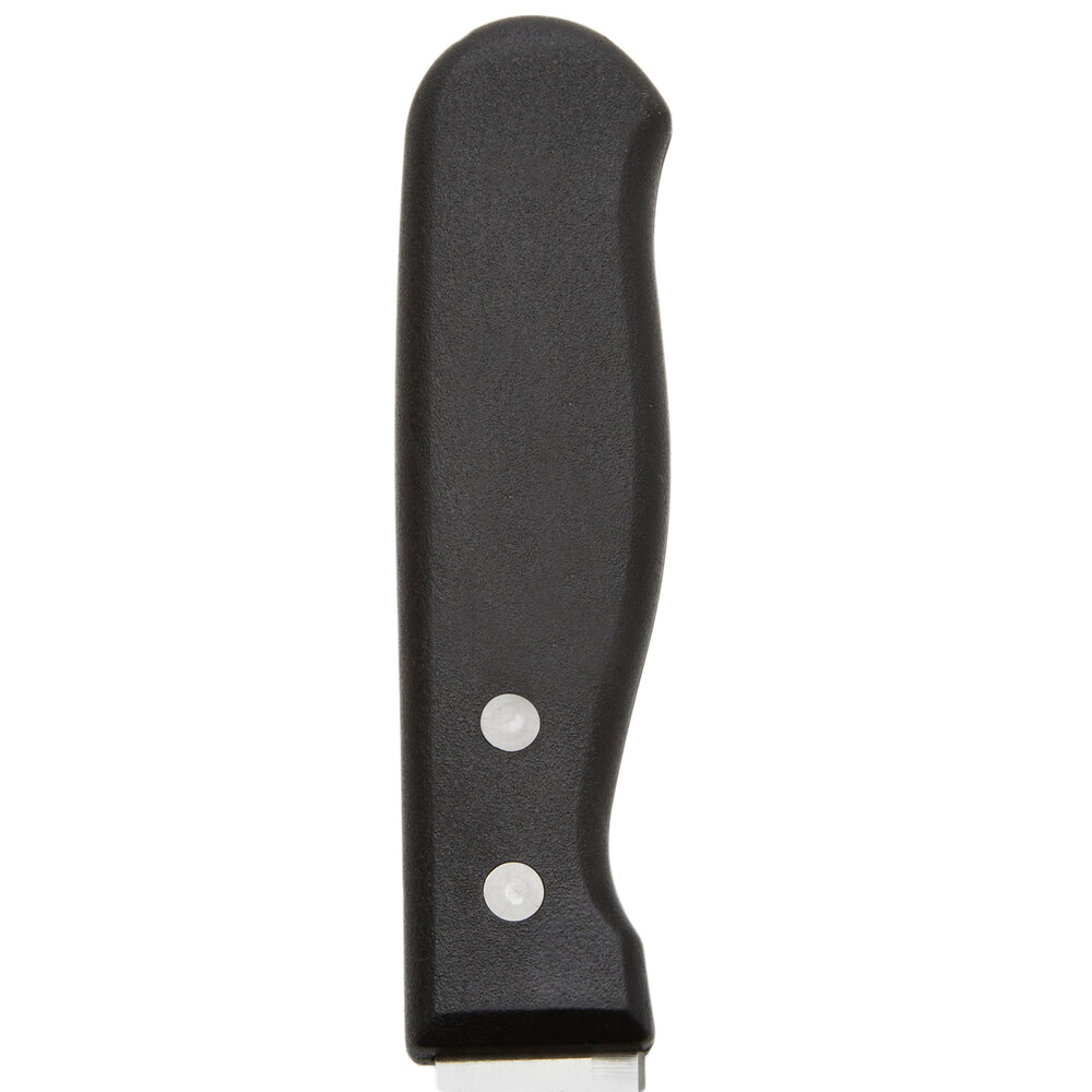 Riveted-on black proflex knife handle