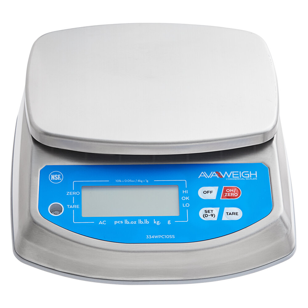 Avaweigh WPC10SS 10 lb. IP68 Waterproof Digital Portion Control Scale