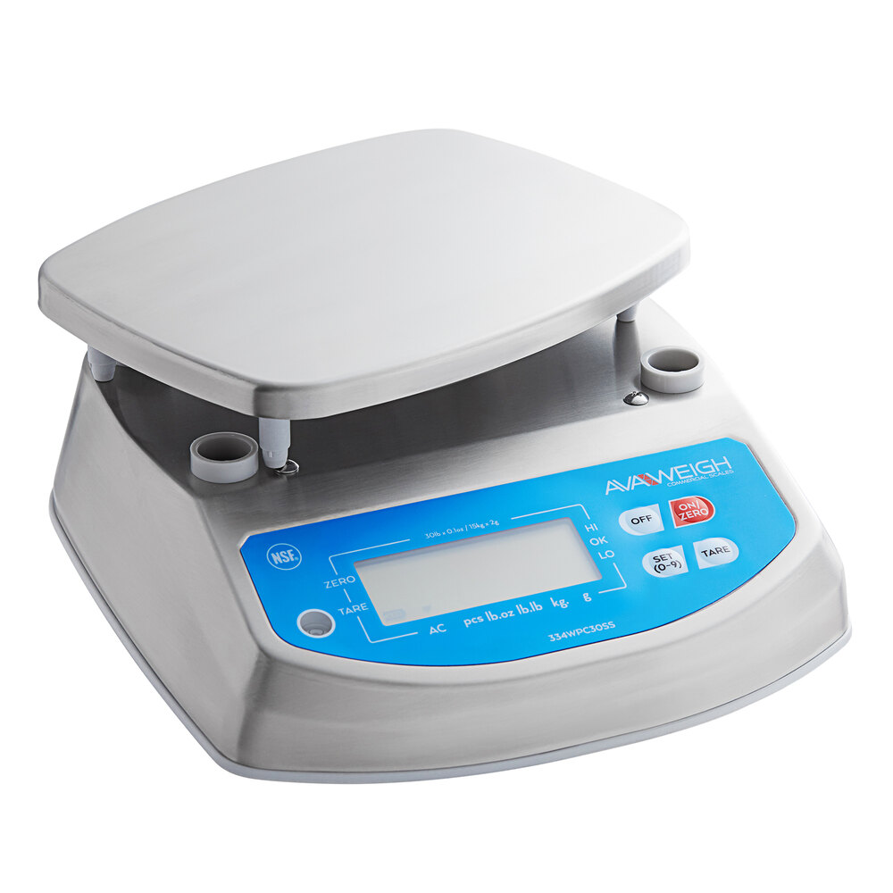 Avaweigh WPC30SS 30 lb. IP68 Waterproof Digital Portion Control Scale