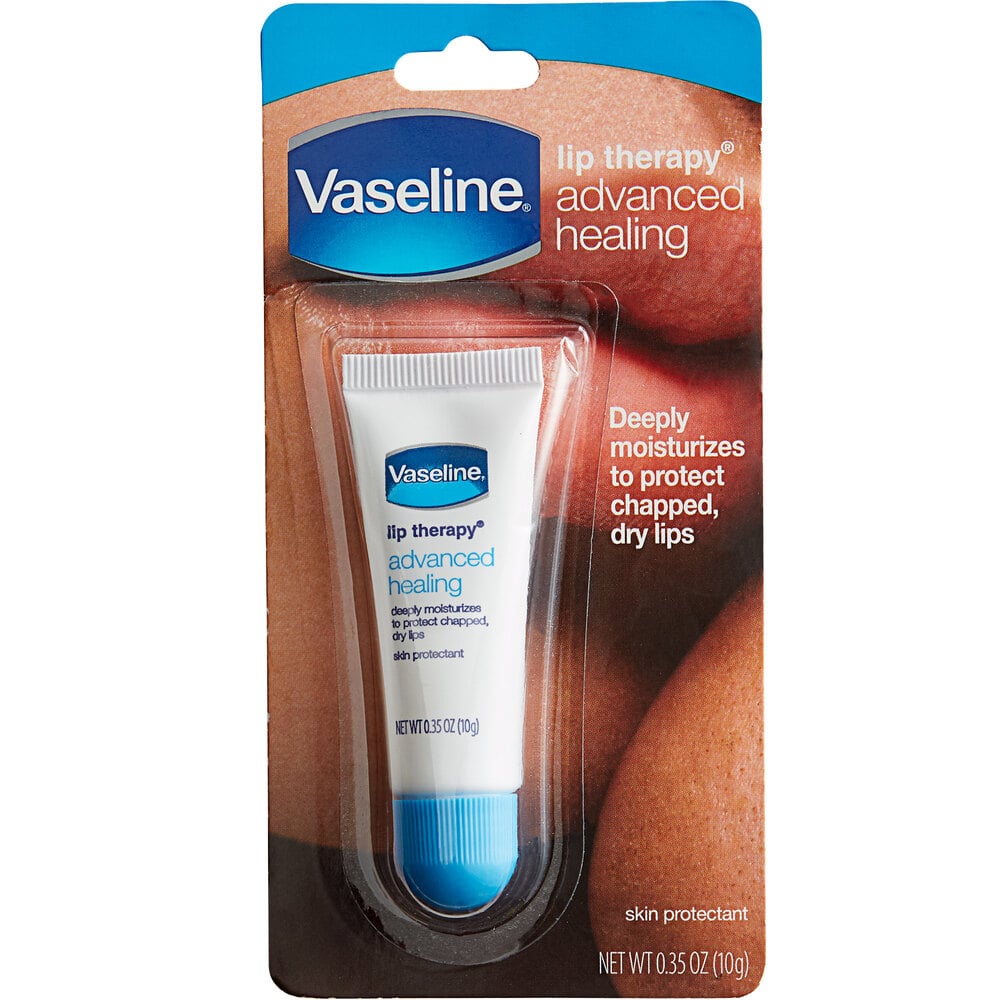 Vaseline 75000 0.35 oz. Advanced Healing Lip Therapy Lip Balm Tube 72