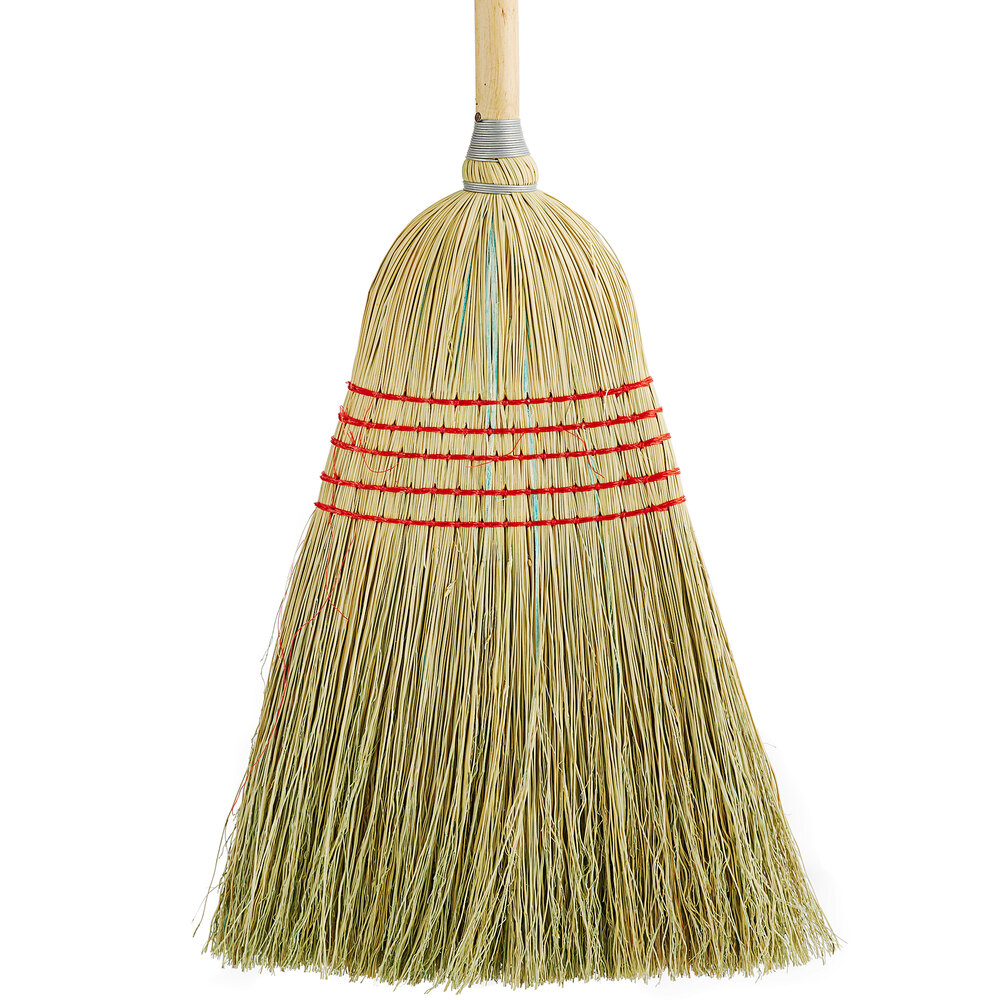 Carlisle 4063400 5-Stitch Janitor Corn Broom with 43