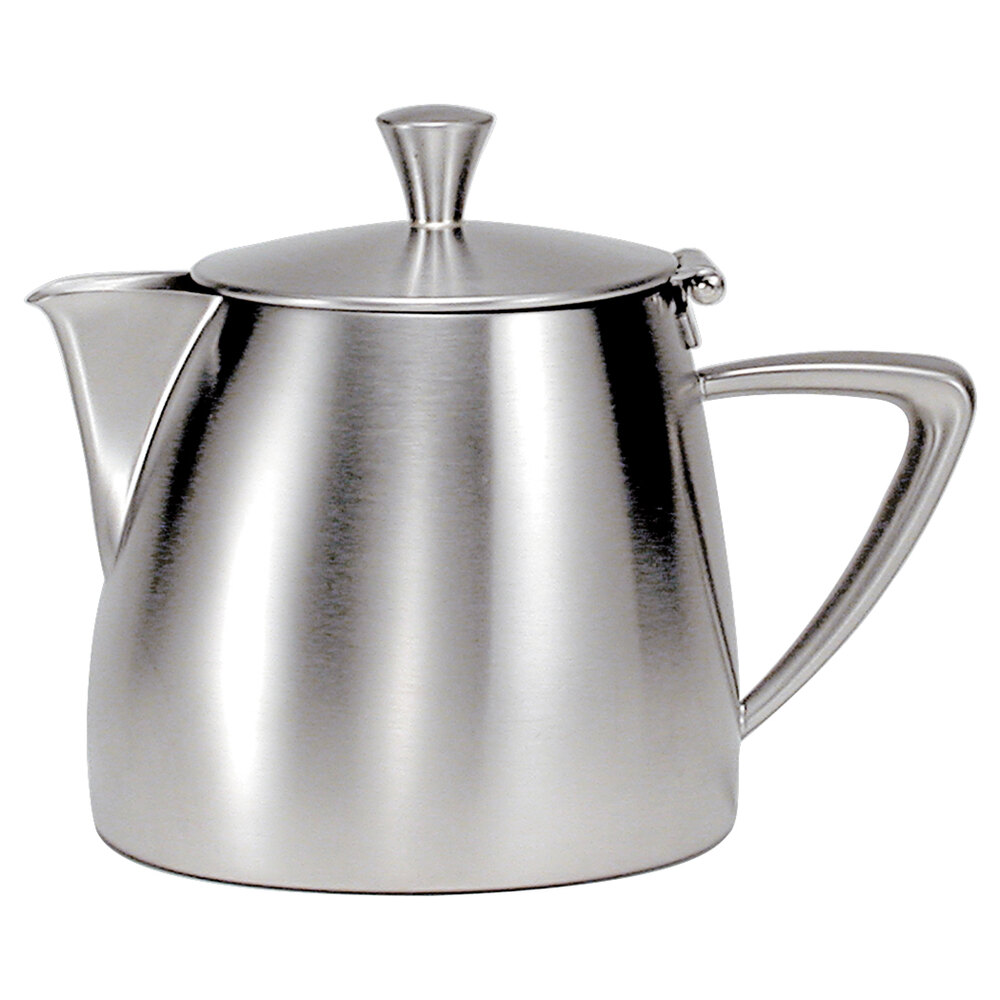 Oneida 88104821A Stiletto 17 oz. 18/10 Stainless Steel Short Spout Teapot
