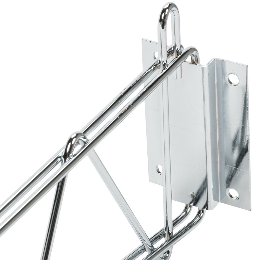 Regency 24" Deep Wall Mounting Bracket for Chrome Wire Shelving 2/Set