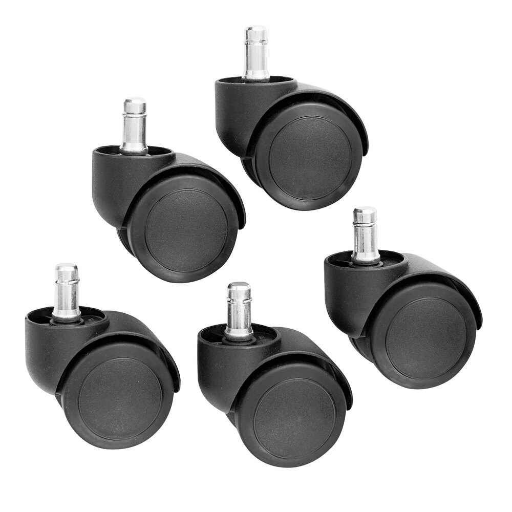 Master Caster 64335 Oversize Neck Polyurethane Safety Casters 5/Set