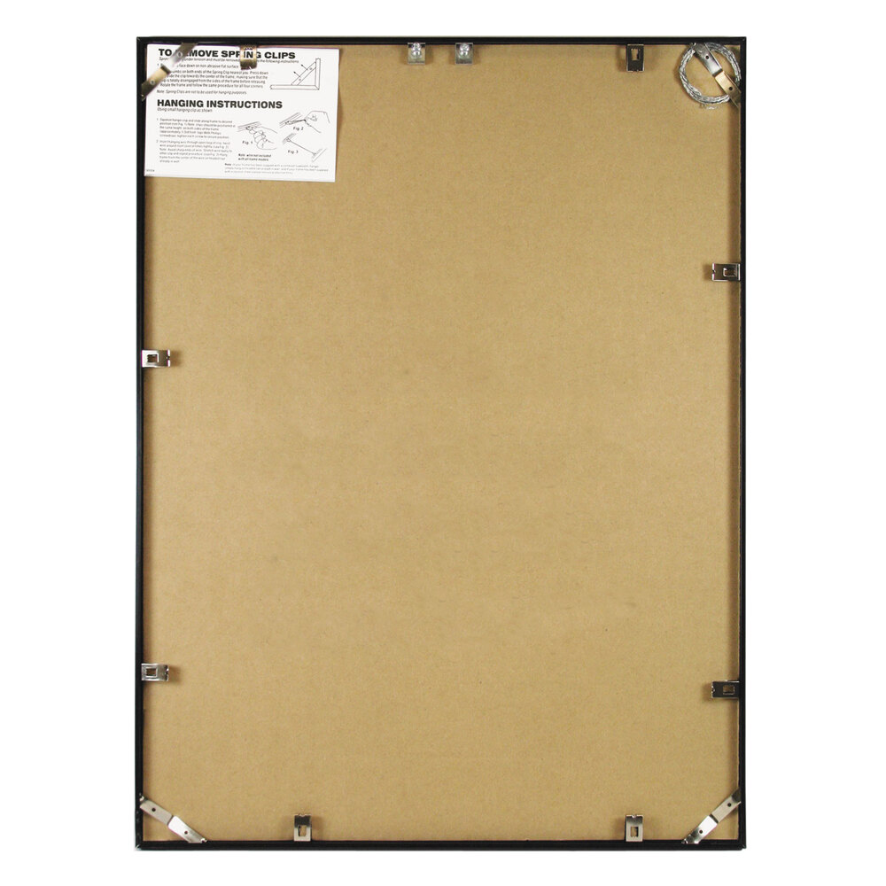 NuDell 31242 24" x 36" Black Metal Poster Frame