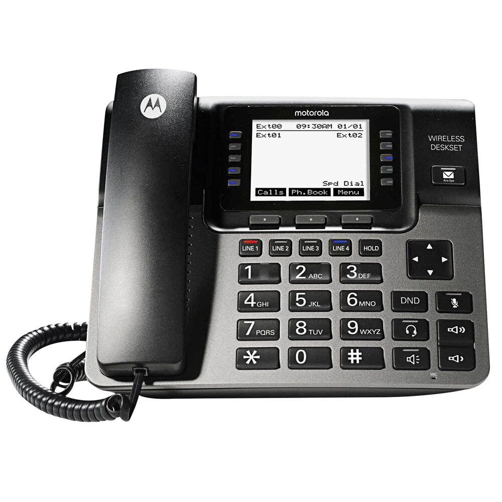 Motorola MTRML1100 4 Line Corded Expandable Desk Phone Station with