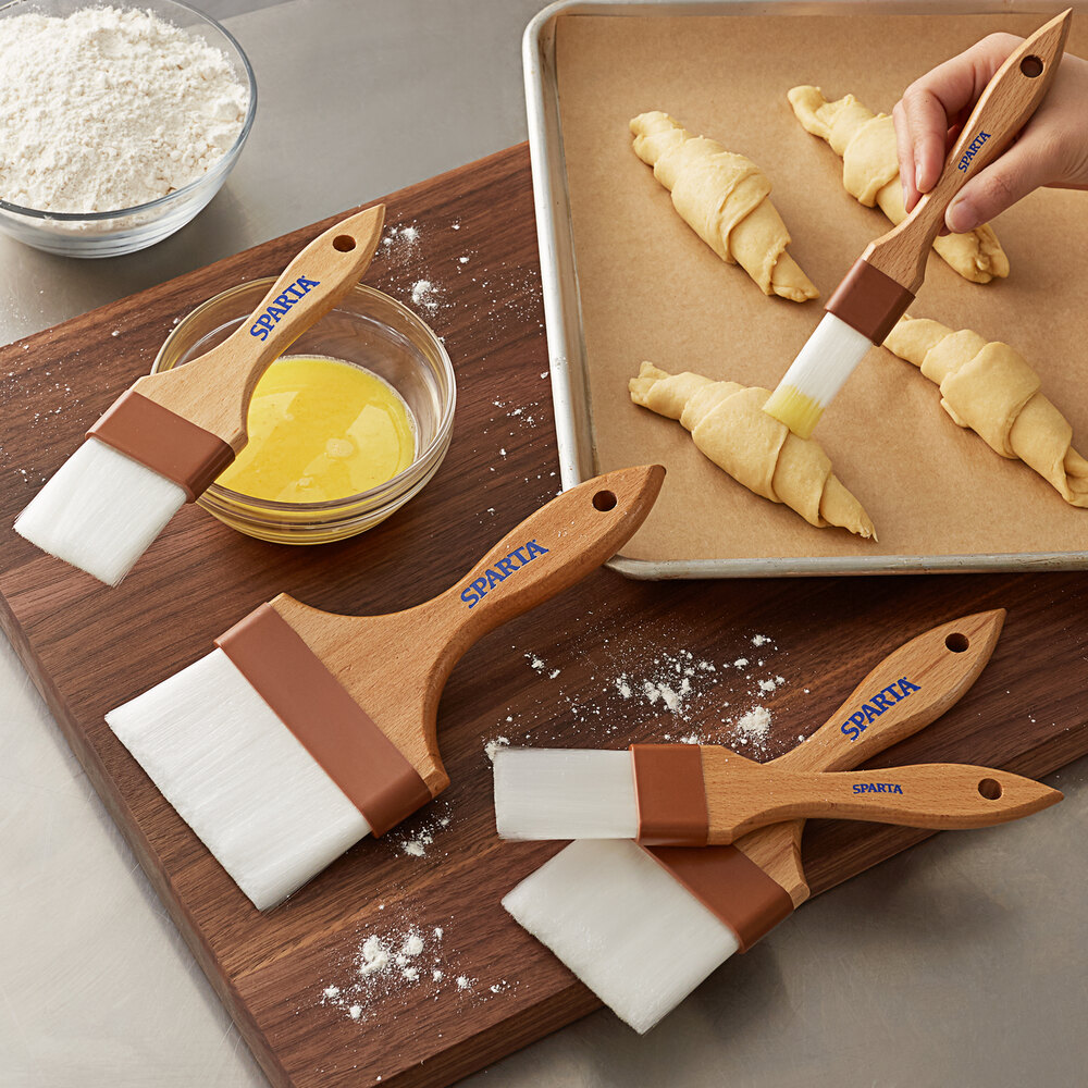 Download Carlisle Sparta Spectrum Chef Series 5-Piece Nylon Bristle Pastry / Basting Brush Set