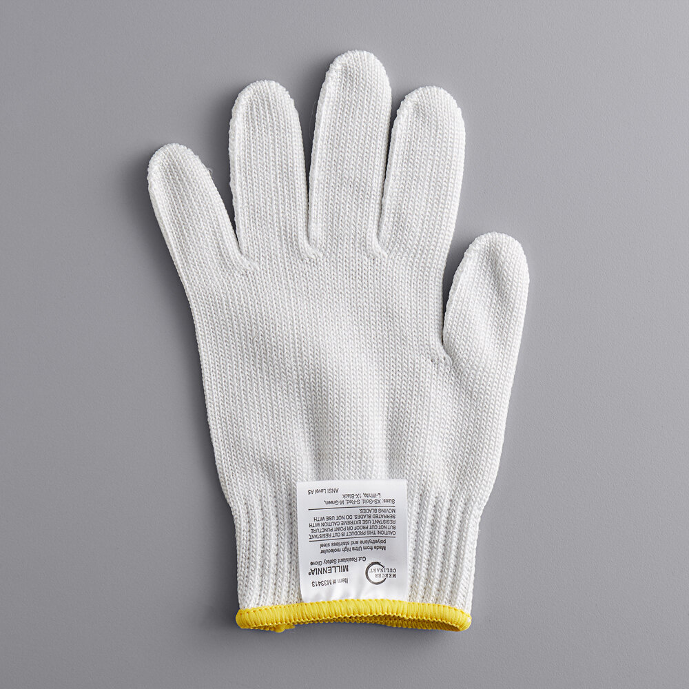Mercer Culinary M33413XS Millennia® White A5 Level CutResistant Glove