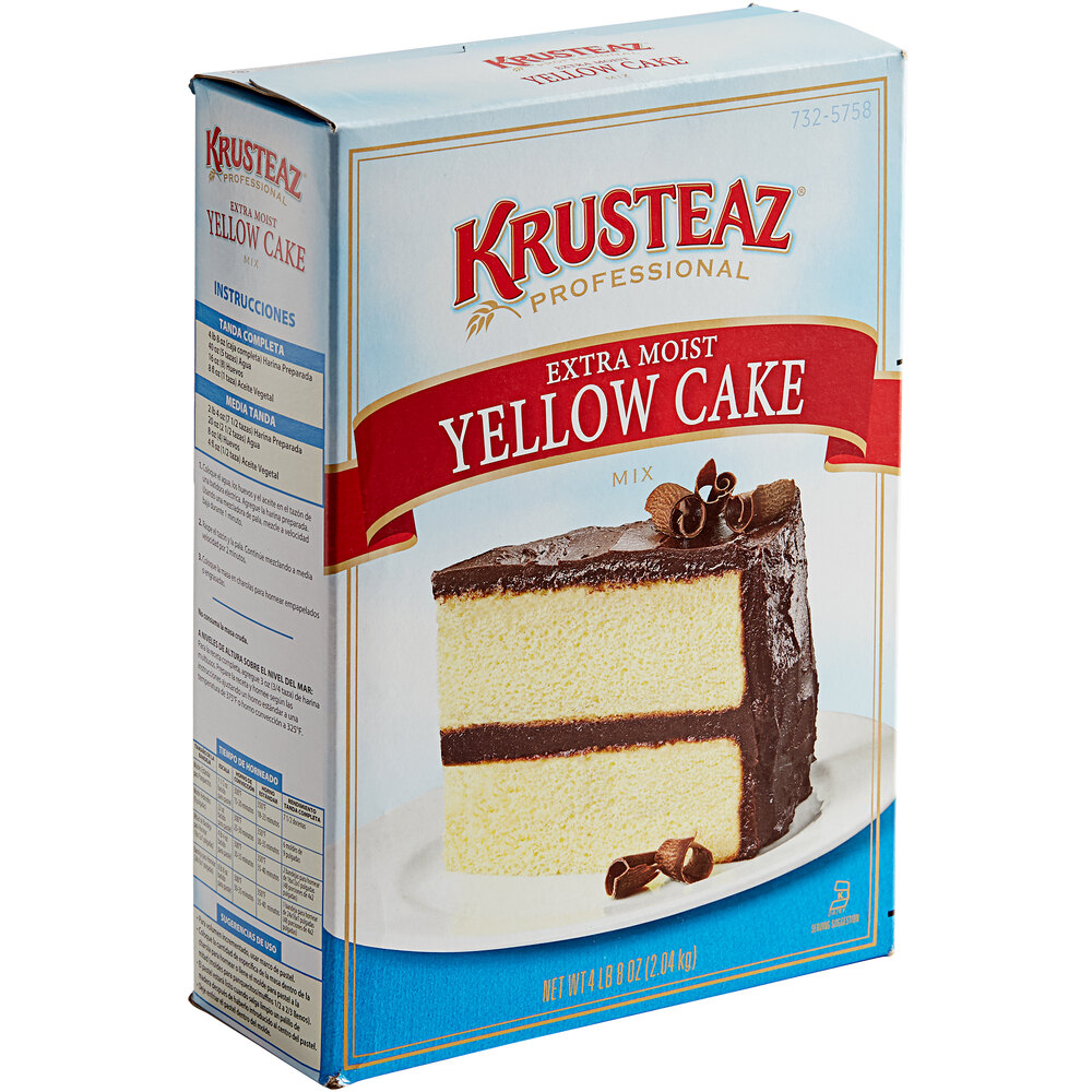 Krusteaz Professional 4 5 Lb Extra Moist Yellow Cake Mix