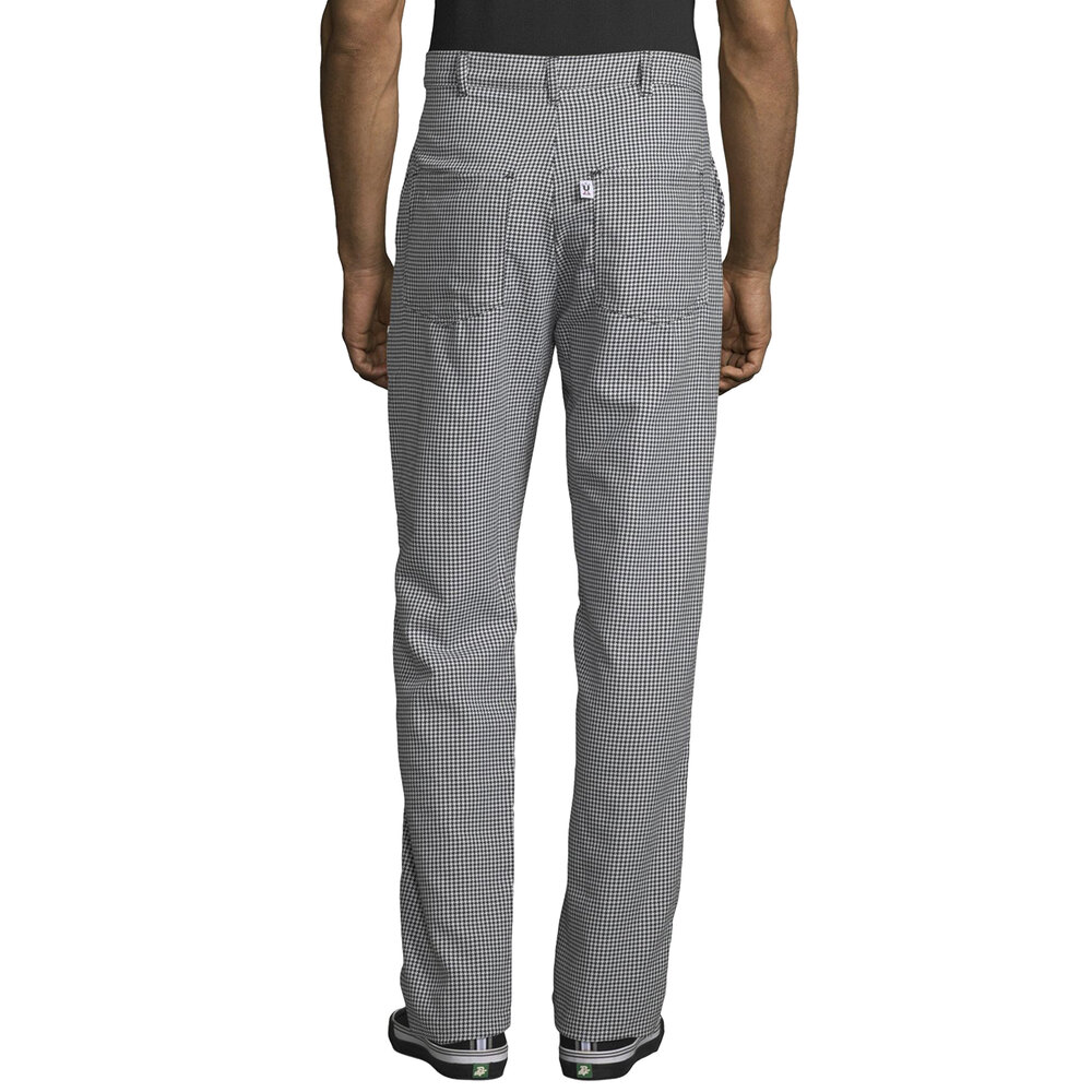 Threads 4013 Unisex Houndstooth Customizable Straight Leg Chef