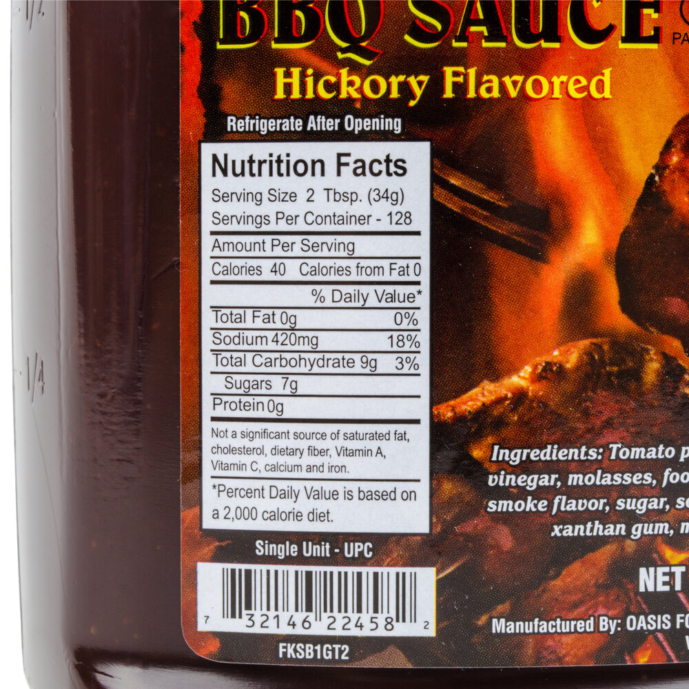 Oasis Grill Blazin' Barbecue Sauce 1 Gallon Jars 4/Case