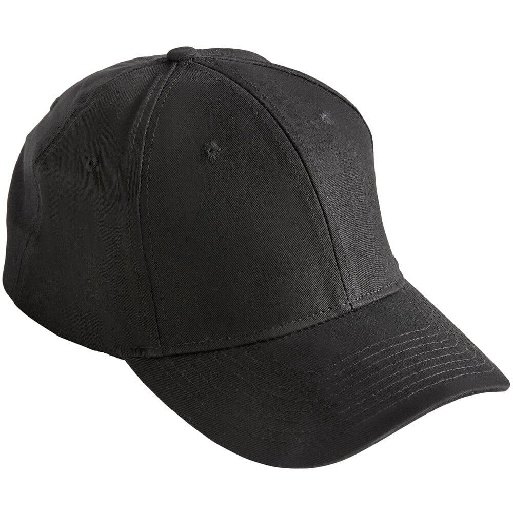 Mercer Culinary Black Customizable 6Panel Chef / Baseball Cap