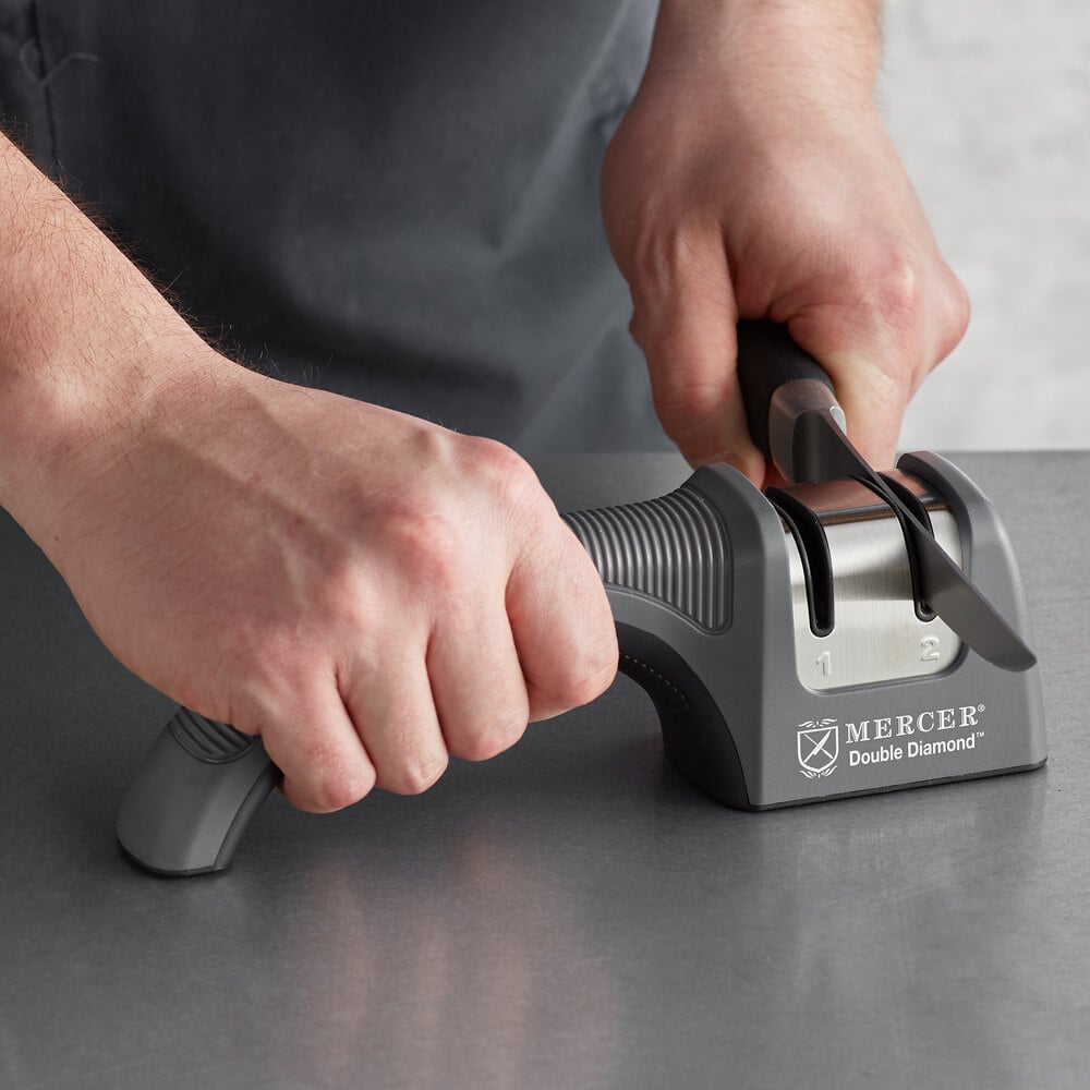 Mercer M10200 Knife Sharpener for Straight & Serrated Knives