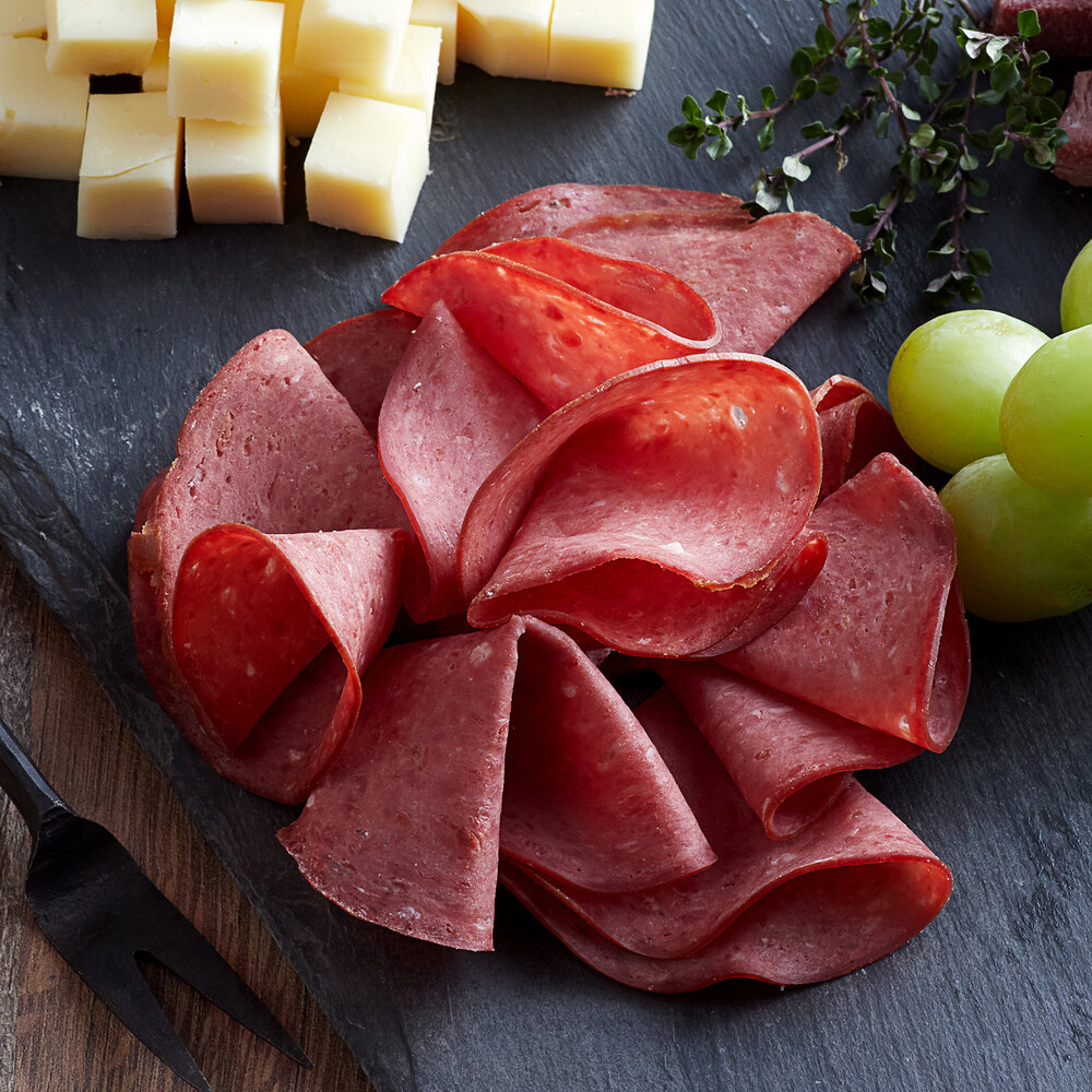 Knauss Foods 3 lb. Chunked and Formed Sliced Dried Beef 8/Case