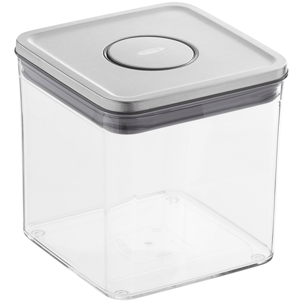 OXO 3118300 2.8 Qt. / 2.6 Liter Steel POP Big Square Short Container