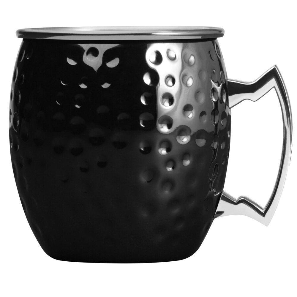 Arcoroc FK493 16 oz. Hammered Black Moscow Mule Mug by Arc Cardinal