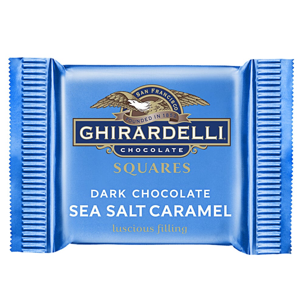 Ghirardelli IndividuallyWrapped Dark Chocolate Sea Salt Caramel