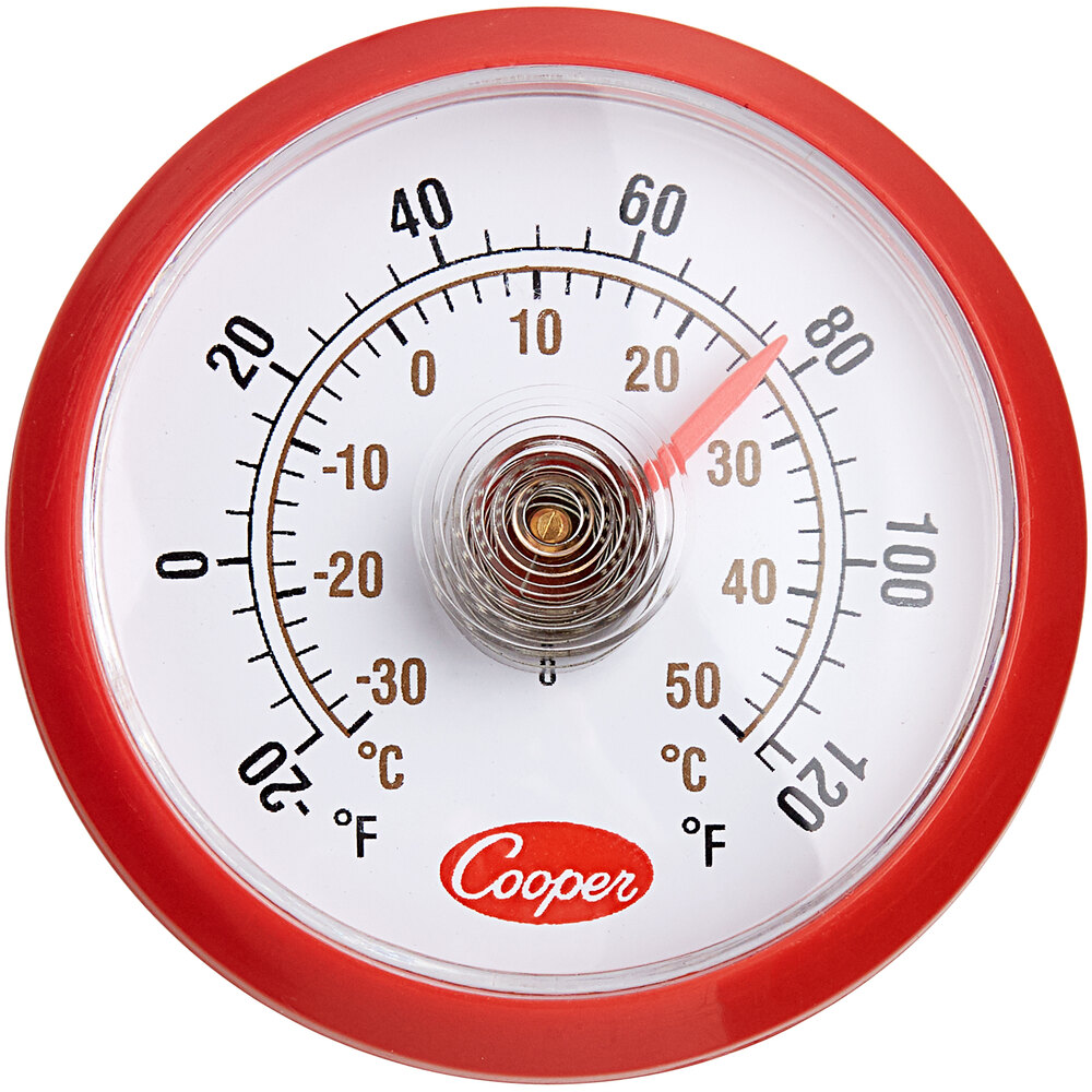 CooperAtkins 53508 1 1/2" Dial StickOn Cooler Thermometer