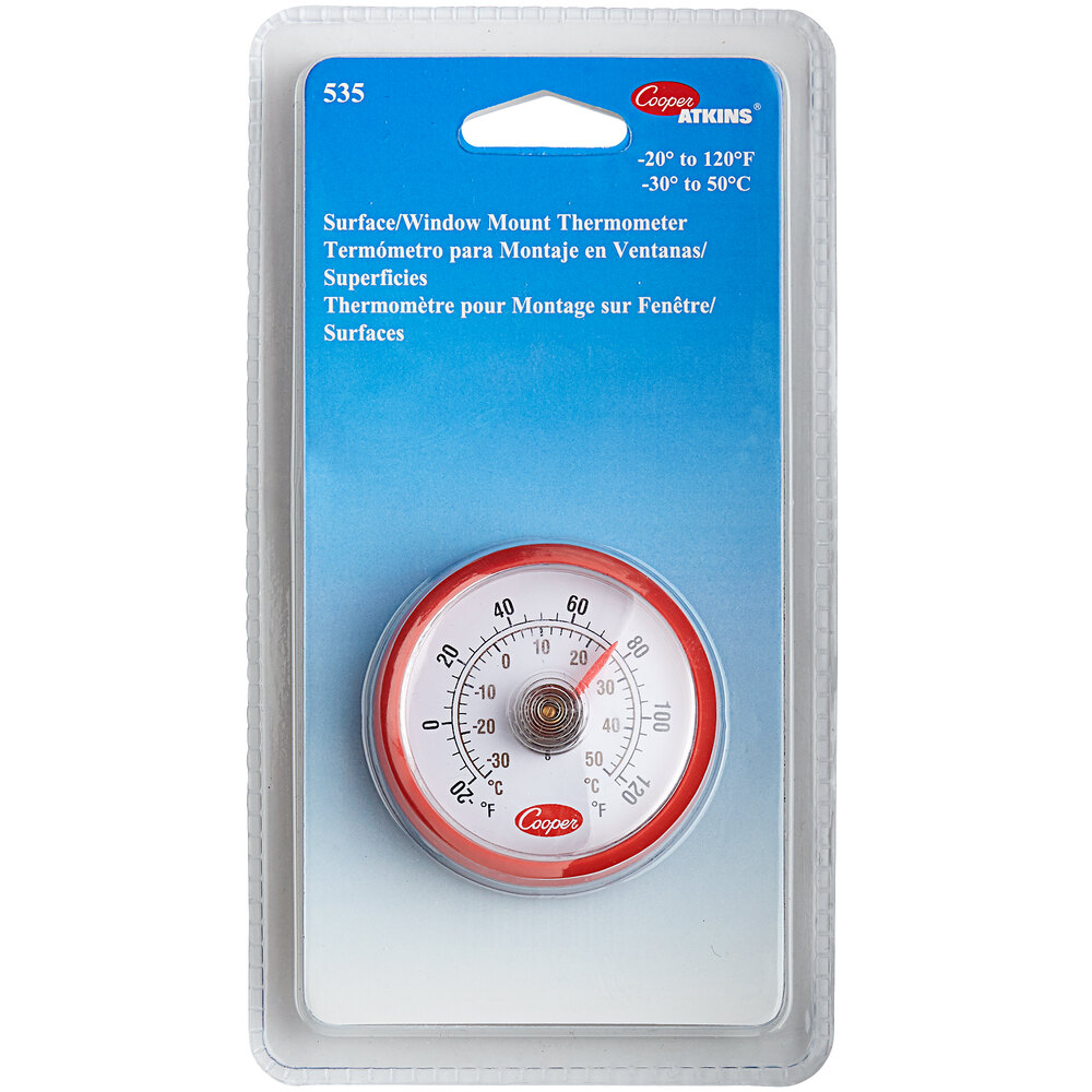CooperAtkins 53508 1 1/2" Dial StickOn Cooler Thermometer
