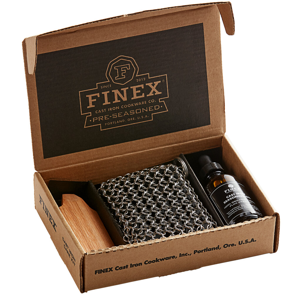 FINEX 3Piece Cast Iron Cookware Cleaning Kit