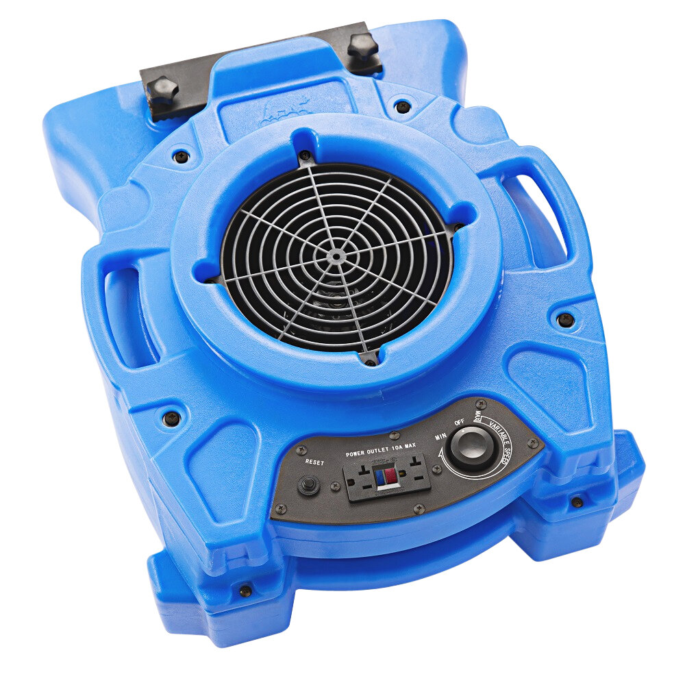 B-Air VLO-25BL Blue Ventlo-25 Low Profile Variable Speed Air Mover - 1/4 HP