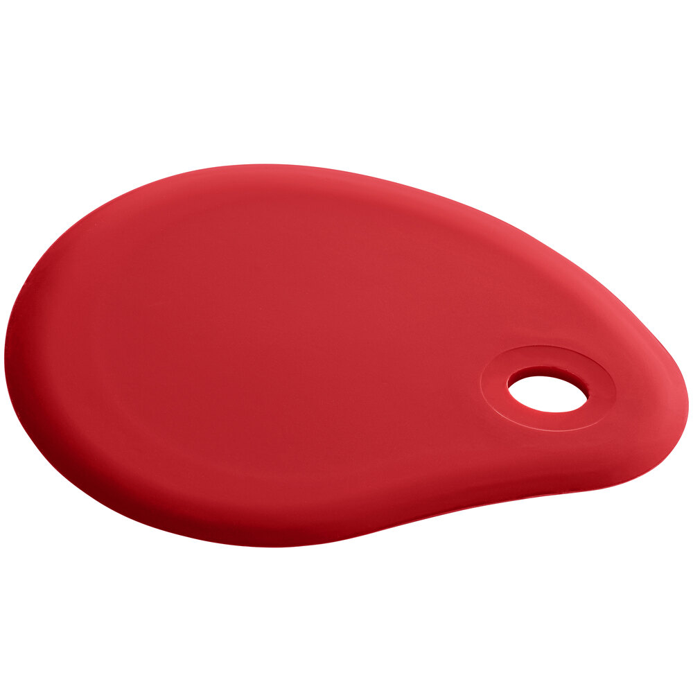 Silicone Bowl Scraper Red (5.5" x 4.25")