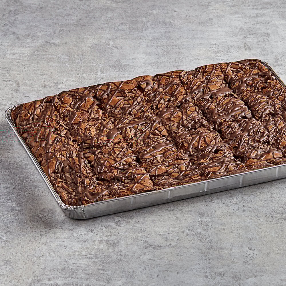 David's Cookies 4 oz. PreCut Double Fudge Chunk Brownie 24Count Tray