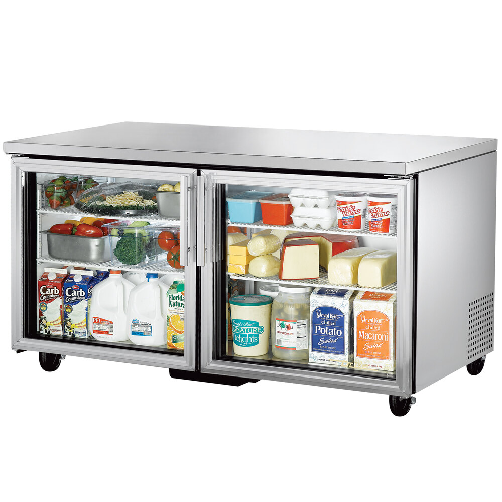 True Tuc 60g 60 Undercounter Refrigerator With Glass Doors 2933