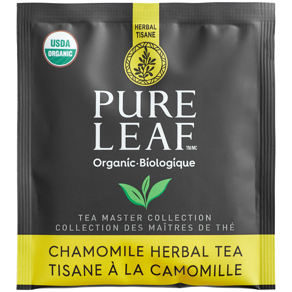 Pure Leaf Organic Chamomile Herbal Pyramid Tea Sachets - 20/Box