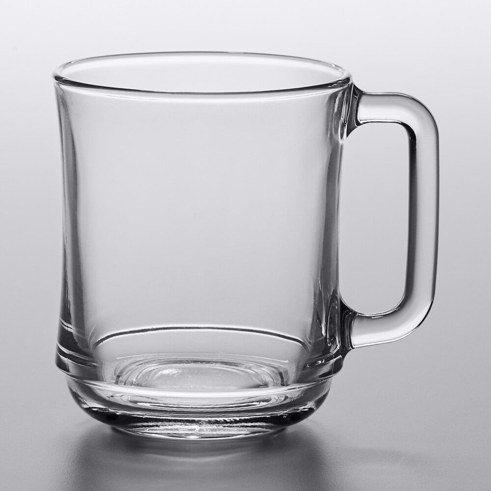 Duralex 4018AR06 Empliable 10.875 oz. Stackable Glass Coffee Mug 48/Case