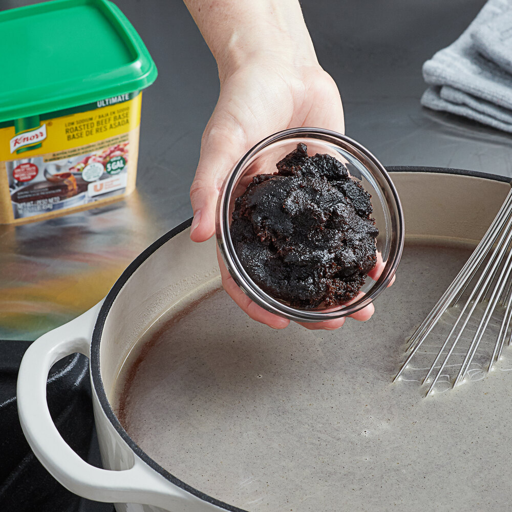 Knorr 1 lb. Ultimate Low Sodium Beef Bouillon Base 6/Case