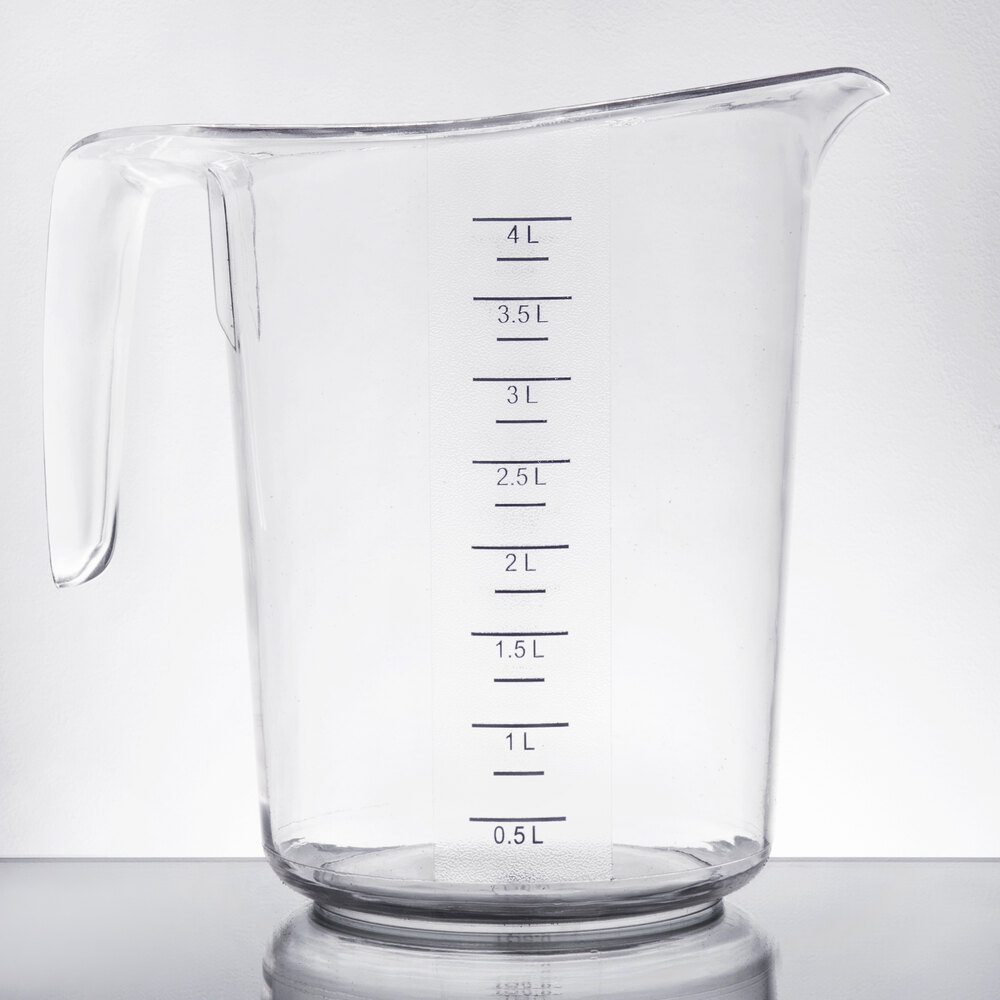 Graduated Measuring Cup, Plastic, 4 Qt. staurantStore