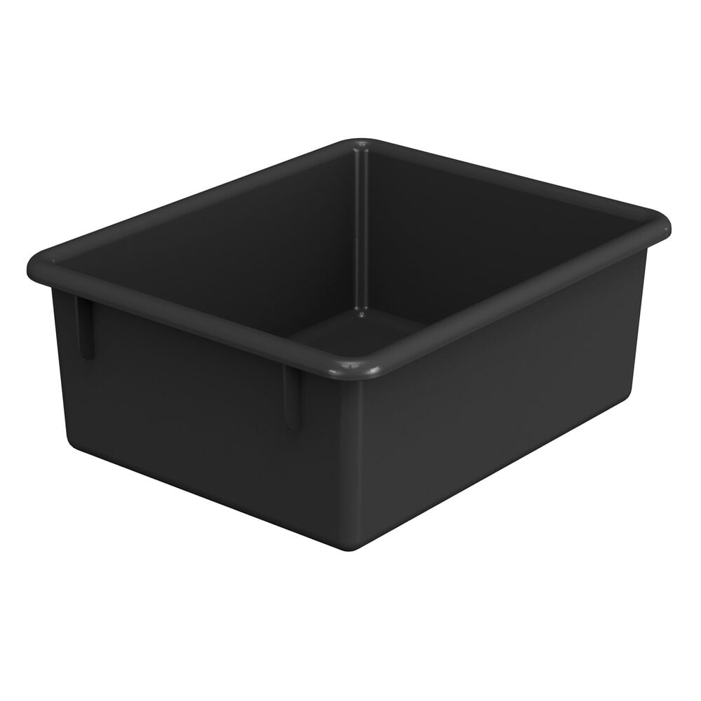 JontiCraft 8080JC 13 1/2" x 11" x 5 1/4" Black Plastic Tub for Tub Units