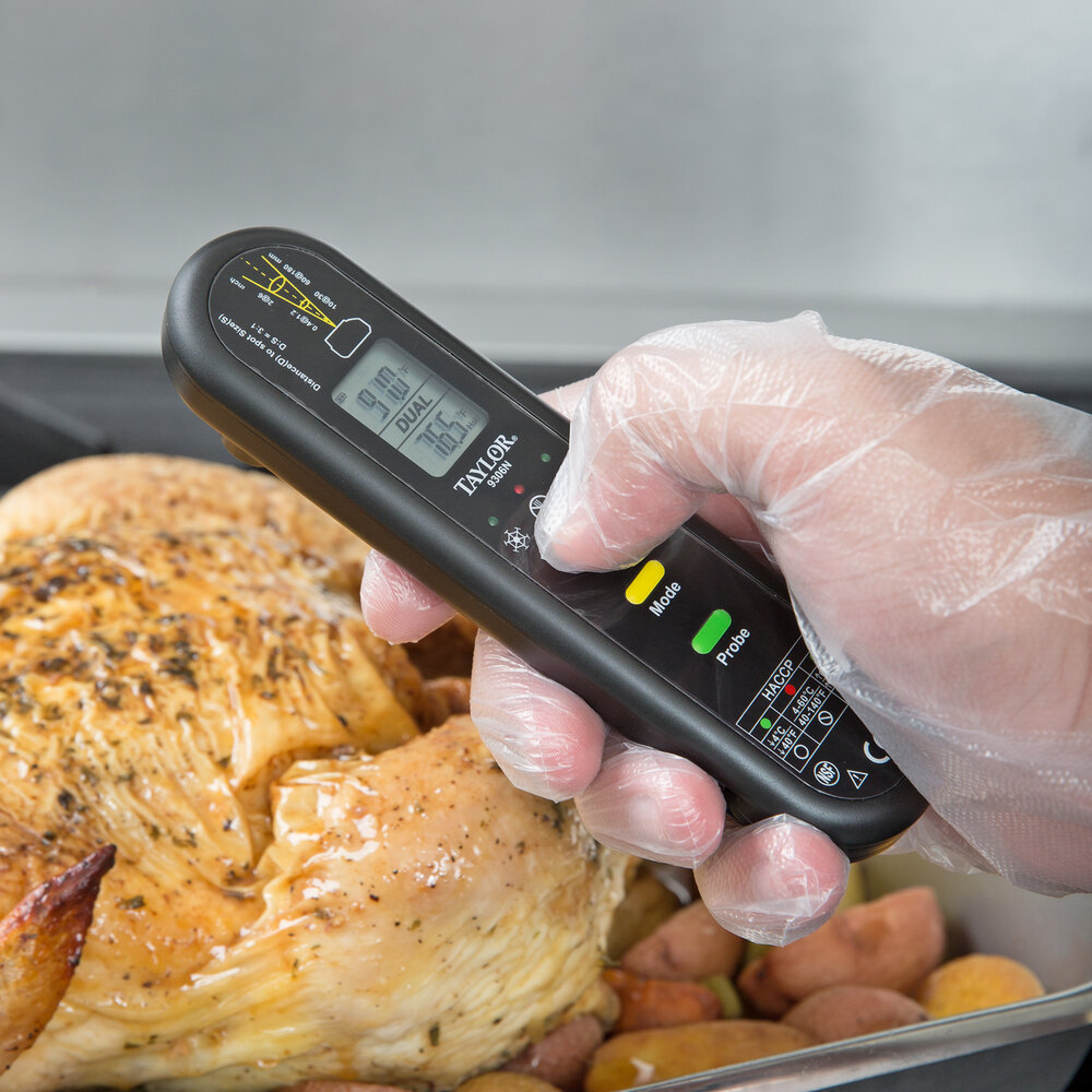 Taylor 9306N Dual Temp HACCP Digital Infrared Thermometer with Folding