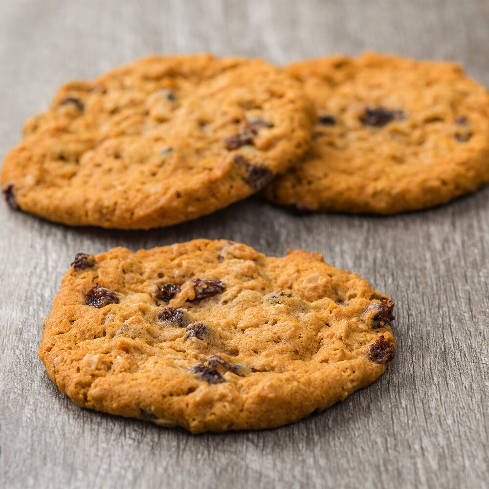 Preformed Vegan Oatmeal Raisin Cookie Dough - 210/Case