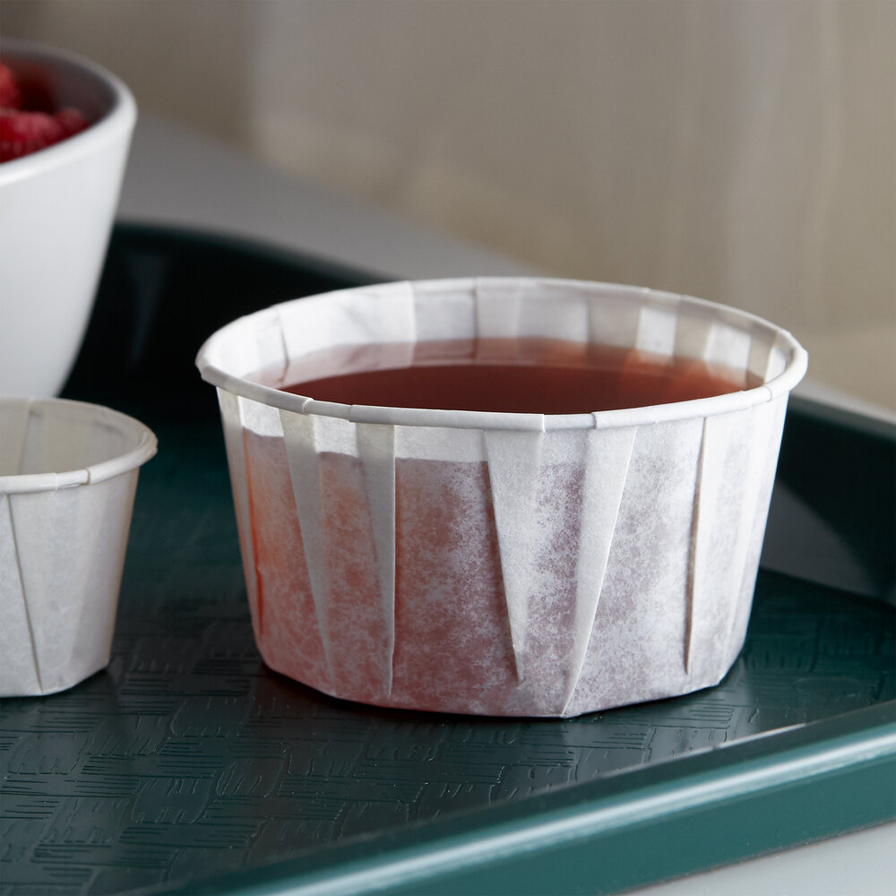 Genpak F400 Harvest Paper 4 oz. Compostable Souffle / Portion Cup 250