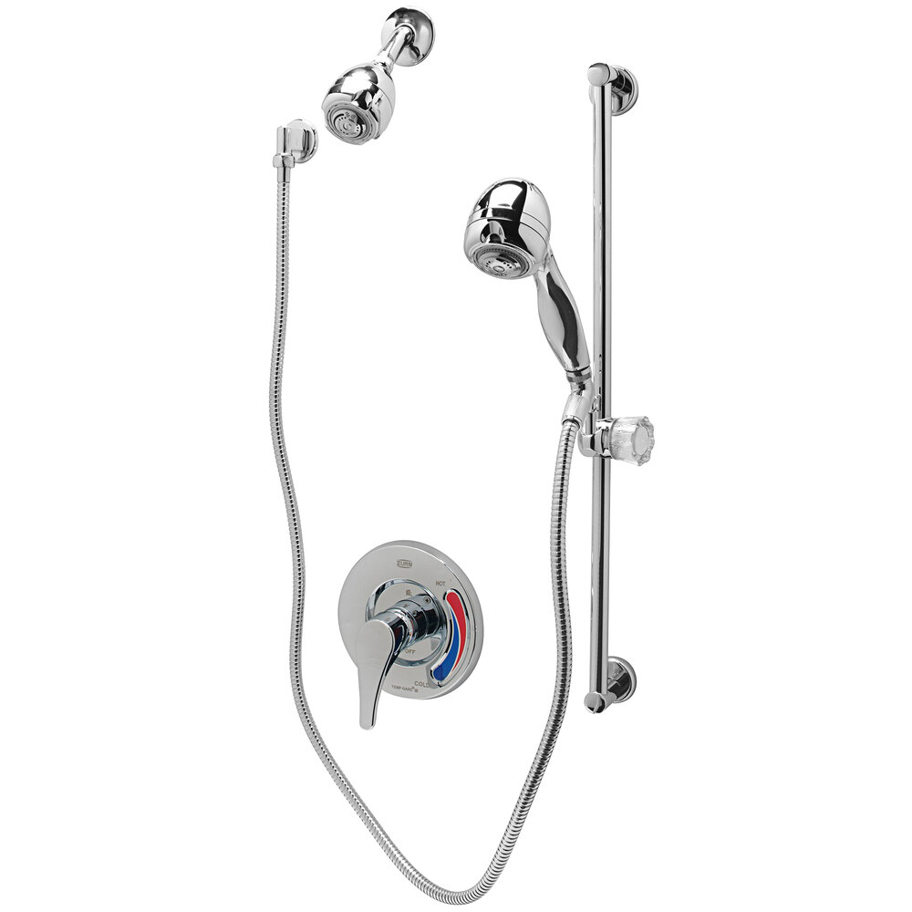 Zurn Z7300SSMTHW Temp Gard Shower Unit with Wall / Handheld Shower