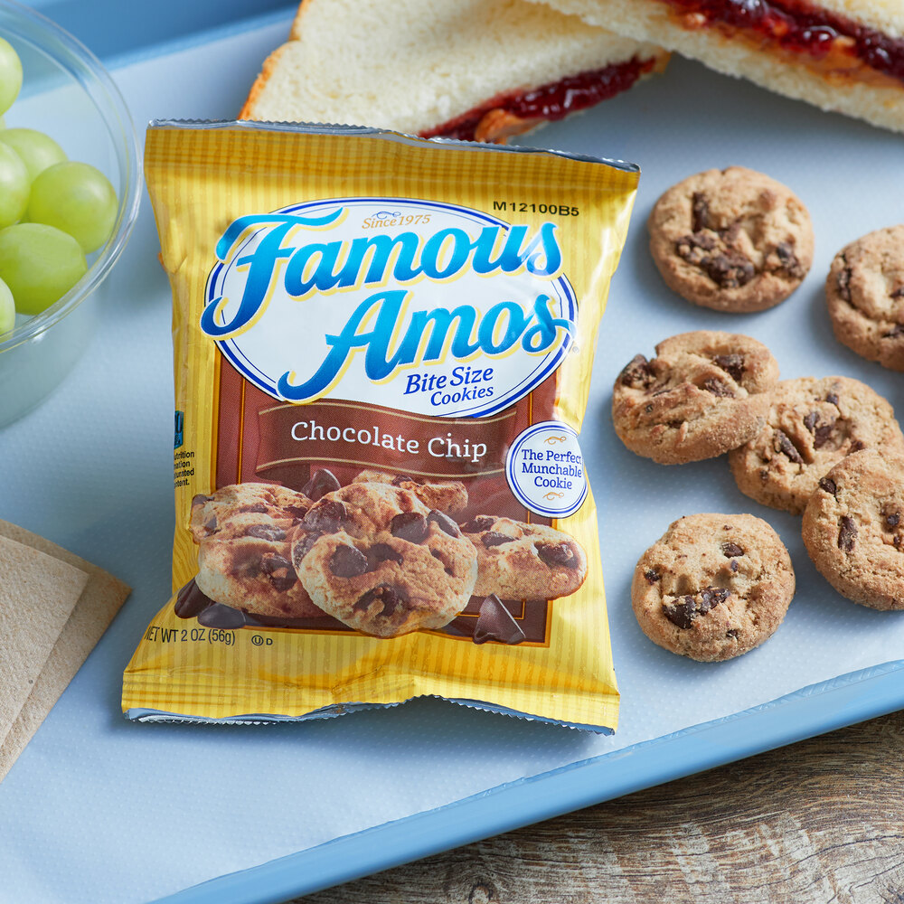 Famous Amos Chocolate Chip Cookie Snack Packs 60 Case