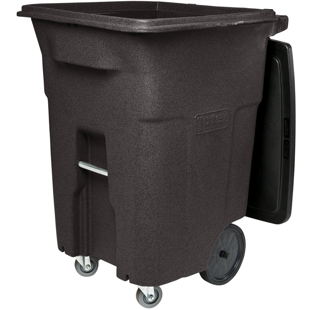 Toter ACC9611293 96 Gallon Brown Rotational Molded Rollout Trash Can