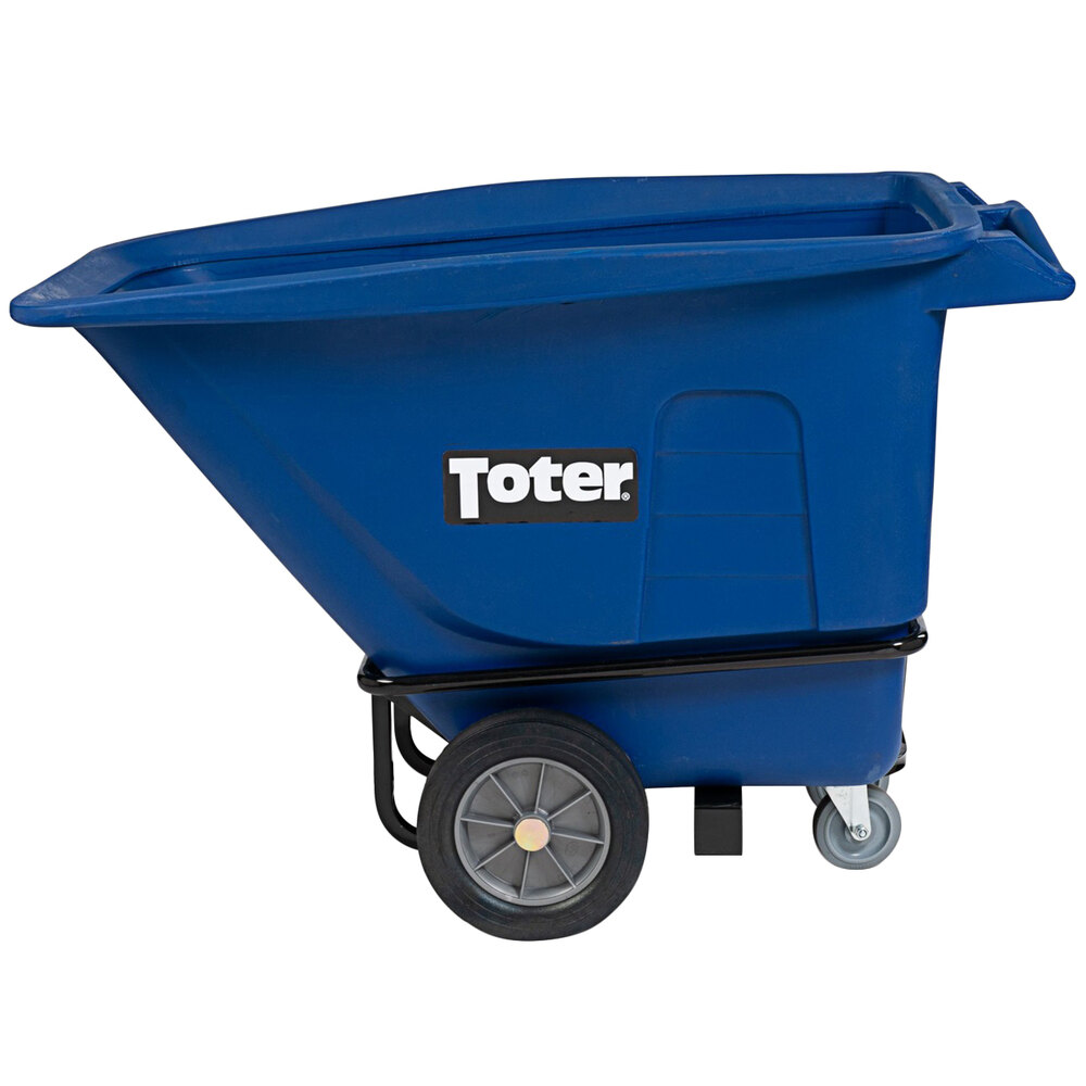 Toter Ut205-00blu 0.5 Cubic Yard Blue Heavy-duty Tilt Truck With Handle 