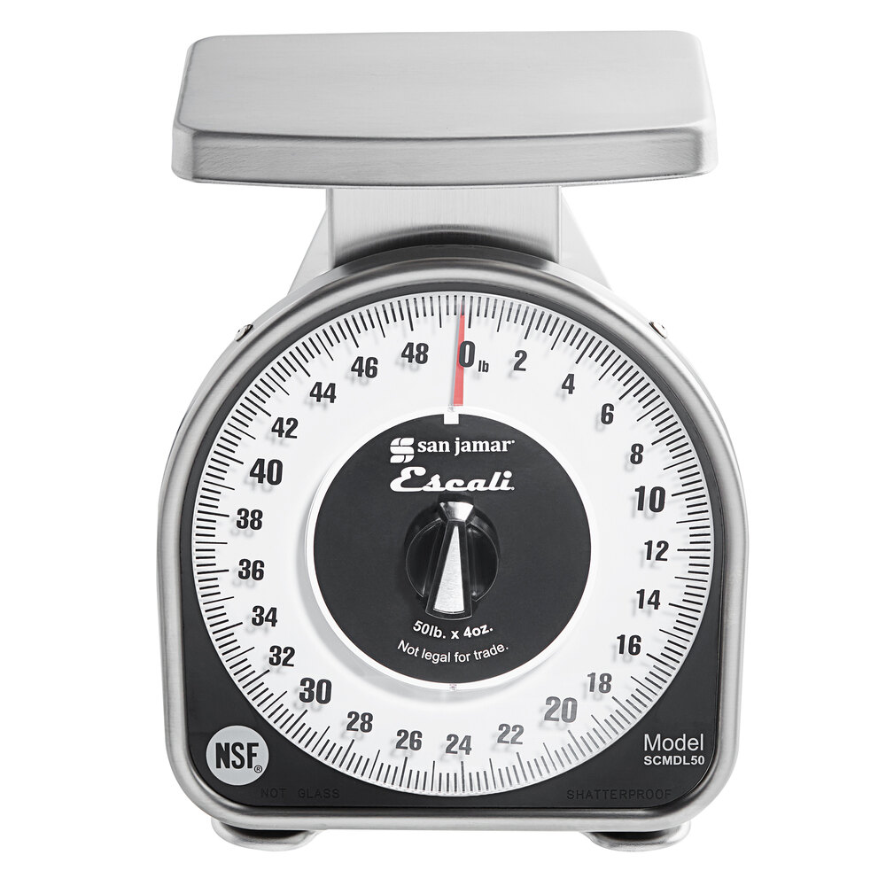 San Jamar / Escali SCMDL50 50 lb. Mechanical Dial Portion Control