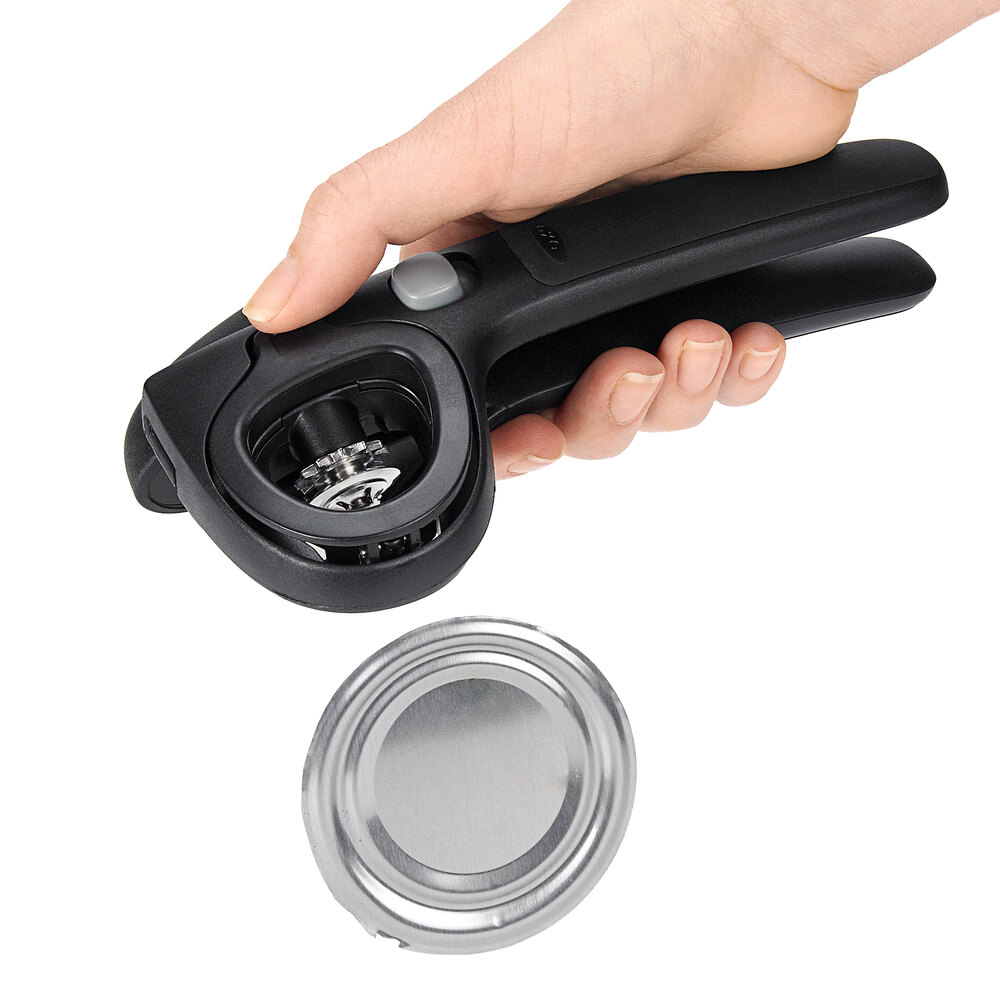 OXO 1101780 Good Grips Handheld Locking Can Opener with Lid Catch